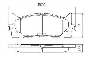 FRONT BRAKE PADS - TOYOTA CAMRY CERAMIC 06-