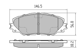 FRONT BRAKE PADS - TOYOTA RAV 4 CERAMIC 06-286mm DISC