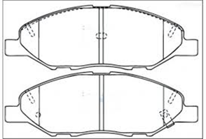 FRONT DISC BRAKE PADS - NISSAN TIIDA  05-