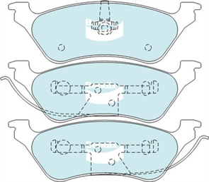 REAR DISC BRAKE PADS - CHRYSLER VOYAGER 97- DB1853 E