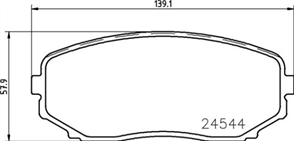 FRONT BRAKE PADS - MAZDA CX7 CX9 CERAMIC