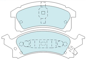 FRONT DISC BRAKE PADS - TOYOTA CAVALIER CERAMIC 92-