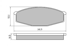 FRONT DISC BRAKE PADS - NISSAN PATROL 80-98