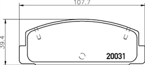 REAR DISC BRAKE PADS - MAZDA RX7 CERAMIC 86-00