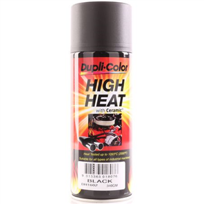 DUPLI-COLOR HIGH HEAT CERAMIC PAINT BLACK 340G