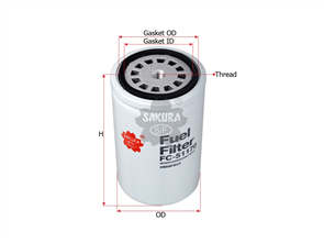 FUEL FILTER FITS P502504 320107155 FC-51170