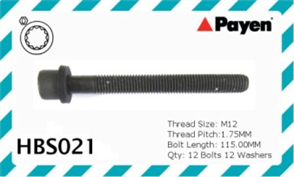 HEAD BOLT SET TOYOTA 3VZ-E HBS021