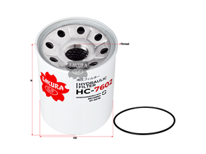 HYDRAULIC OIL FILTER FITS P165877 HC-7602