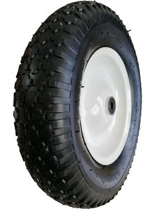 RUBBER WHEEL - W/STEEL RIM 8IN (2