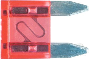 Mini Blade Fuse 10A Red 100 Pce