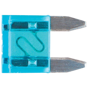Mini Blade Fuse 15A Blue 100 Pce