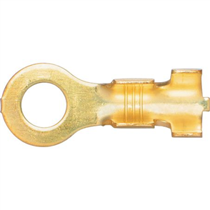 Crimp Terminal Ring Brass ID 6mm Non Insulated 100 Pce