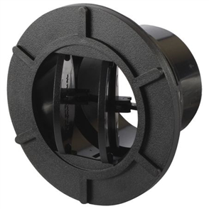 Louvre Round Black Plastic