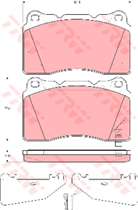 Brake Pad Set (DB1678)