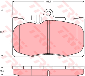 Brake Pad Set (DB1496)