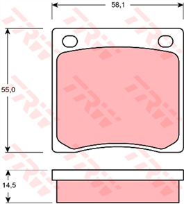 DTEC Brake Pad Set