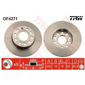 Disc Brake Rotor 256mm x 10 Min