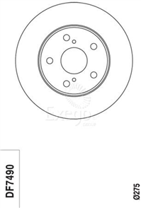 Disc Brake Rotor 275.1mm x 26 Min