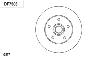 Disc Brake Rotor 276mm 24.5 Min