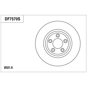 Disc Brake Rotor 322mm x 26 Min