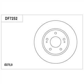 Disc Brake Rotor 276 x 24.4 Min