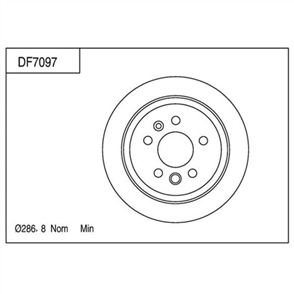 Disc Brake Rotor 286.8mm x 14.5 Min