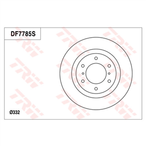 Disc Brake Rotor 332mm x 26 Min