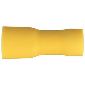 Crimp Terminal Female Bullet Yellow Terminal Entry 5mm Vinyl 50 Pce