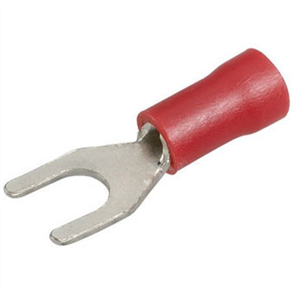 Crimp Terminal Spade Red Terminal Entry 4.3mm Vinyl 100 Pce