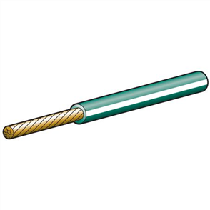 3mm Single Core Auto Cable Green With White Tracer (per meter)