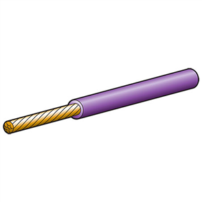 3mm Single Core Auto Cable Violet (per meter)