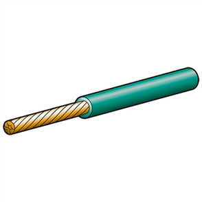 4mm Single Core Automotive Cable Green 4M