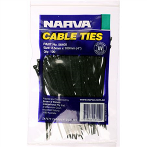 Nylon Cable Ties 2.5mm x 100mm 100 Pce