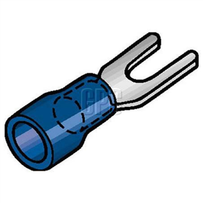 Crimp Terminal Spade Blue Terminal Entry 4.3Mm Vinyl 100 Pce