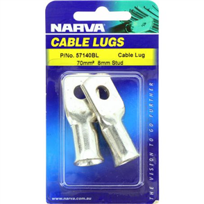 Cable Lug 00 B&S 8 mm Hole Flared End