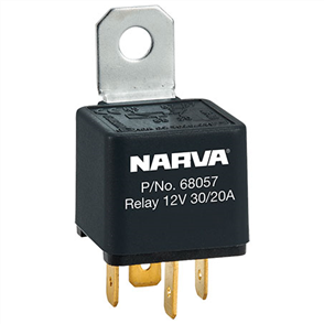12V 30/20A Change Over 5 Pin Relay - Reverse Pin With Resistor (Blist