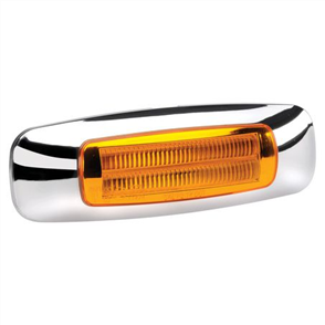 Model 24 LED Side Marker Lamp With Chrome Cover Blister Pack 9 - 33v