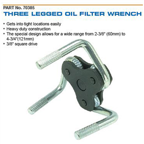 3 LEGGED OIL FILTER WRENCH