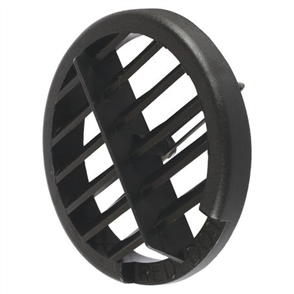 Louvre Round Black Plastic