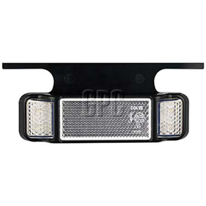 echnologies Front End White LED Marker w/Reflector Clear Lens 12/24v 4