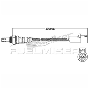 OXYGEN SENSOR DIRECT FIT 4 WIRE 400MM CABLE