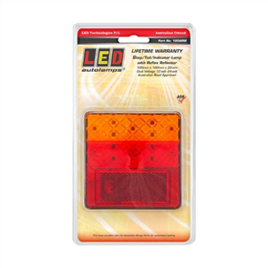 LEDAUT - Multi Volt Stop/Tail/Indicator Lamp With Reflex Reflectors Gr