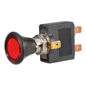 Push/Pull Switch Off/On Red LED SPST (Contacts Rated 50A @ 12V)