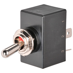 Waterproof Heavy Duty Toggle Switch Off/On DPST (Contacts Rated 25A @