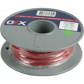 2.5mm Single Core Automotive Cable Red 100M (Nz Ref.148)