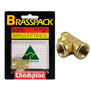 BRASSPK 1/8 B.S.P.FEMALE TEE