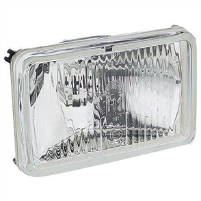 Semi Sealed Beam Rectangle 100 x 165mm Globe Style H4