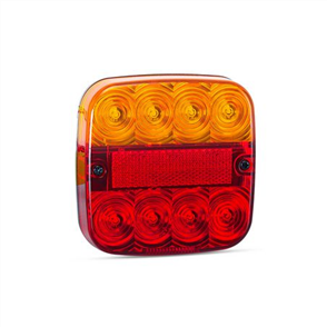 LEDAUT 12V LED Stop/Tail/Indicator Lamp With Licence Plate Lamp Blist