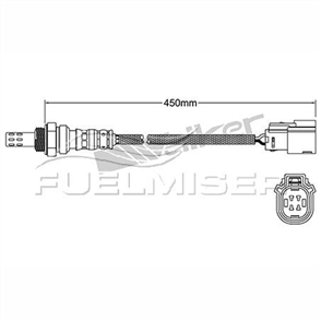 OXYGEN SENSOR DIRECT FIT 4 WIRE 450MM CABLE