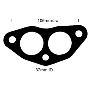 EXHAUST FLANGE GASKET SUZUKI G13B DOHC JF109